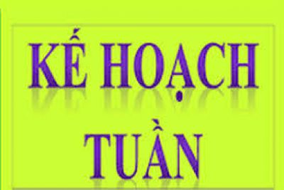 Kế hoạch tuần 18 năm học 2019-2020
