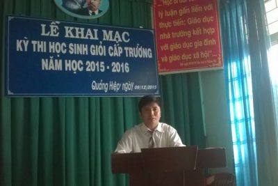 Khai mạc kỳ thi HSG cấp trường năm học 2015-2016
